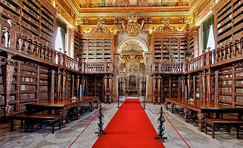 university of coimbra library tour